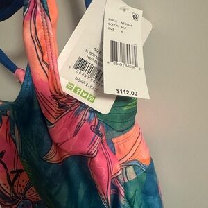 next Floral One-Piece Swimsuit in Pink, Teal, Orange